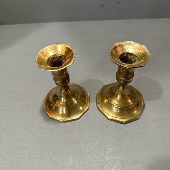 Brass Candleholders- India - Picture 2 of 8